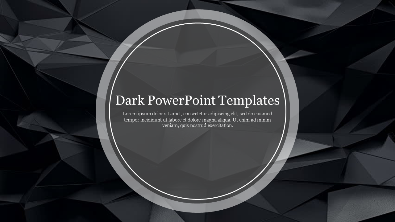 Dark PowerPoint Templates